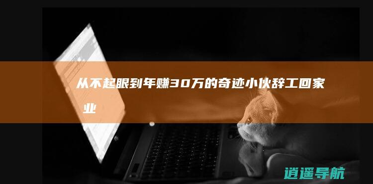 从不起眼到年赚30万的奇迹 小伙辞工回家创业
