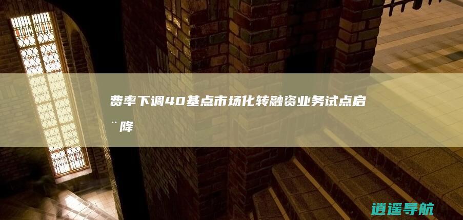 费率下调40基点！市场化转融资业务试点启动 降低成本助力发展