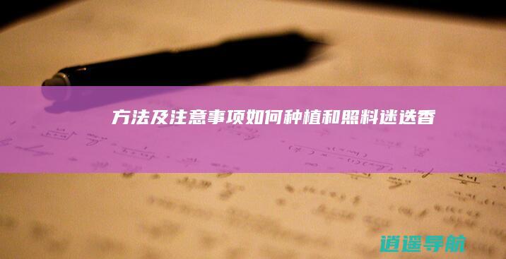 方法及注意事项 如何种植和照料迷迭香