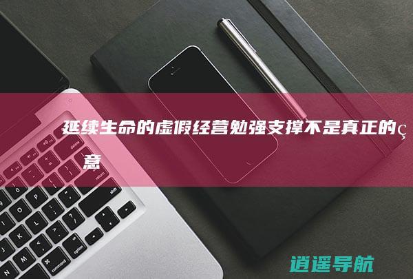 延续生命的虚假经营 勉强支撑不是真正的生意